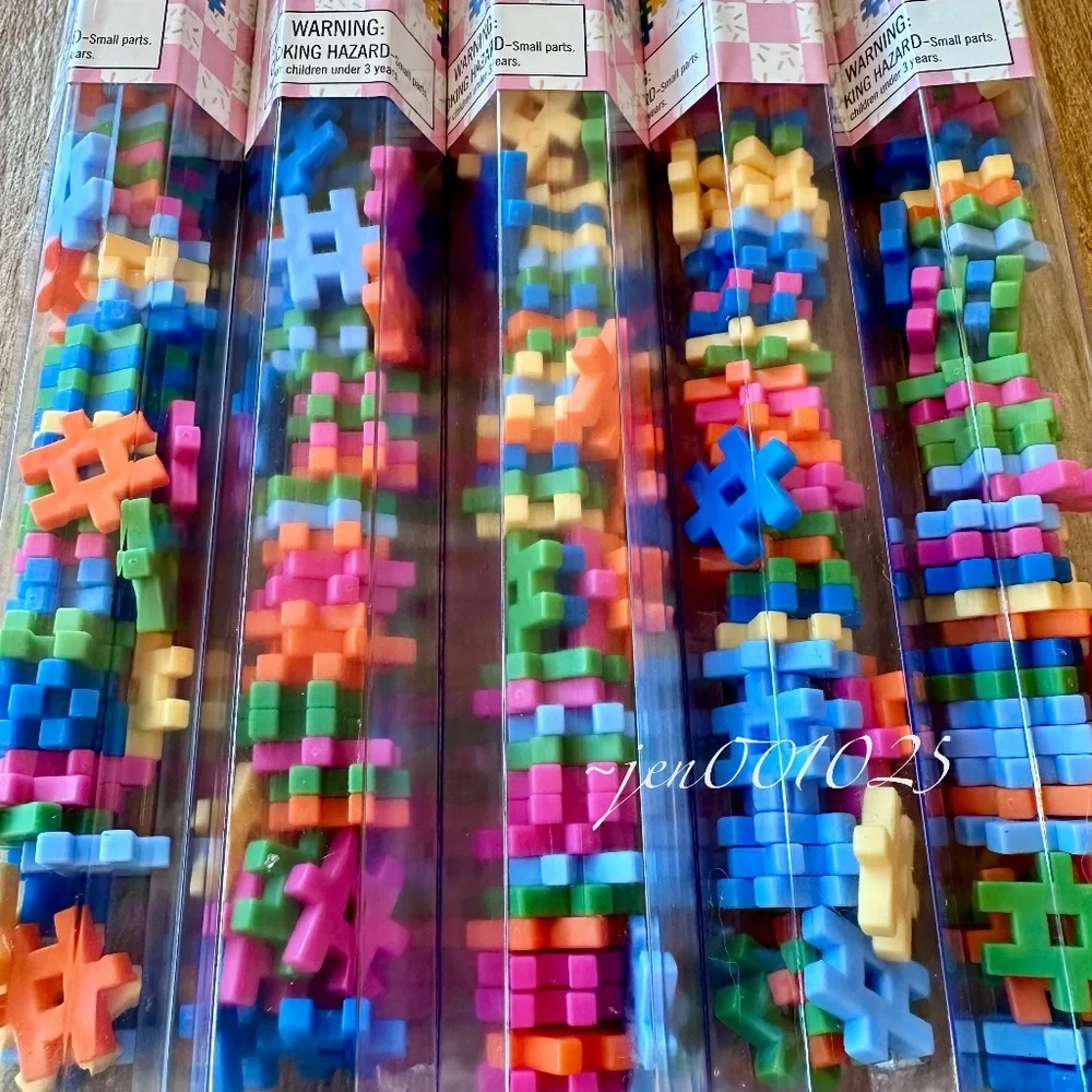 5 Sets Target Hashtag Building Blocks Multicolor - Picture 2 of 5